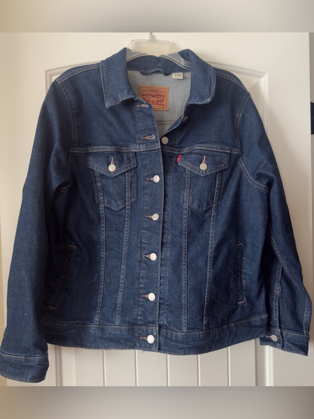 Levi's Indigo Blue Denim Jacket - Classic Original Trucker Style Size 1X